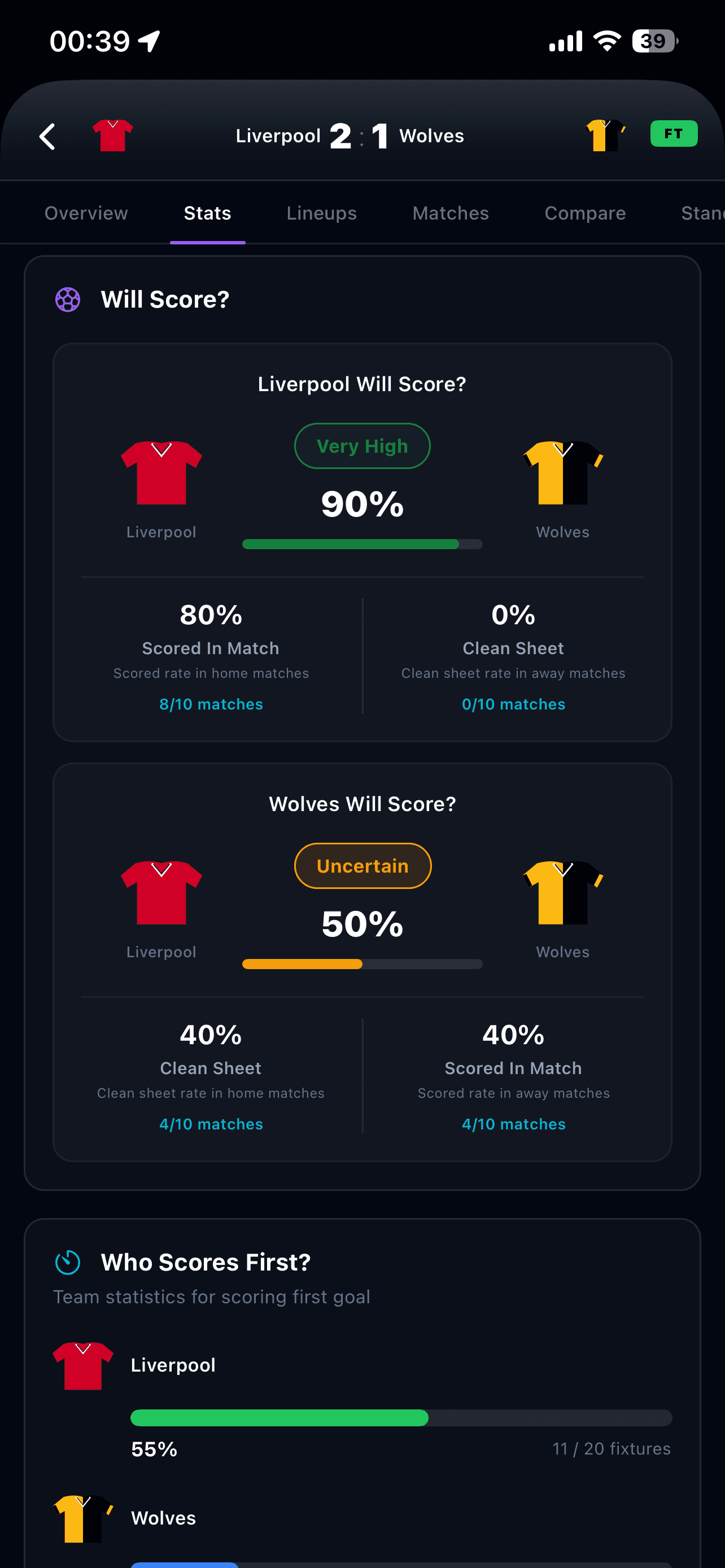 ScoreLab App Screen 1