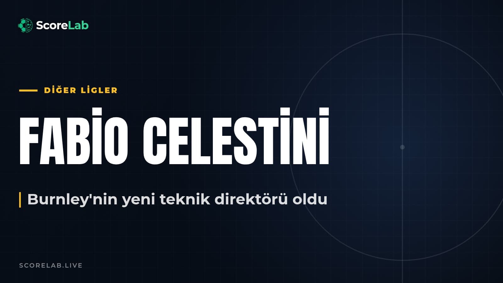 Burnley'de yeni dönem: Fabio Celestini teknik direktör oldu — ScoreLab