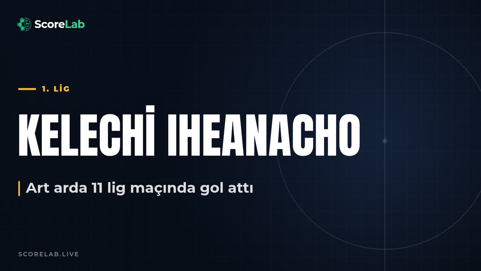 Iheanacho'dan 11 maçlık gol serisi: Bursaspor 2-0 kazandı — ScoreLab