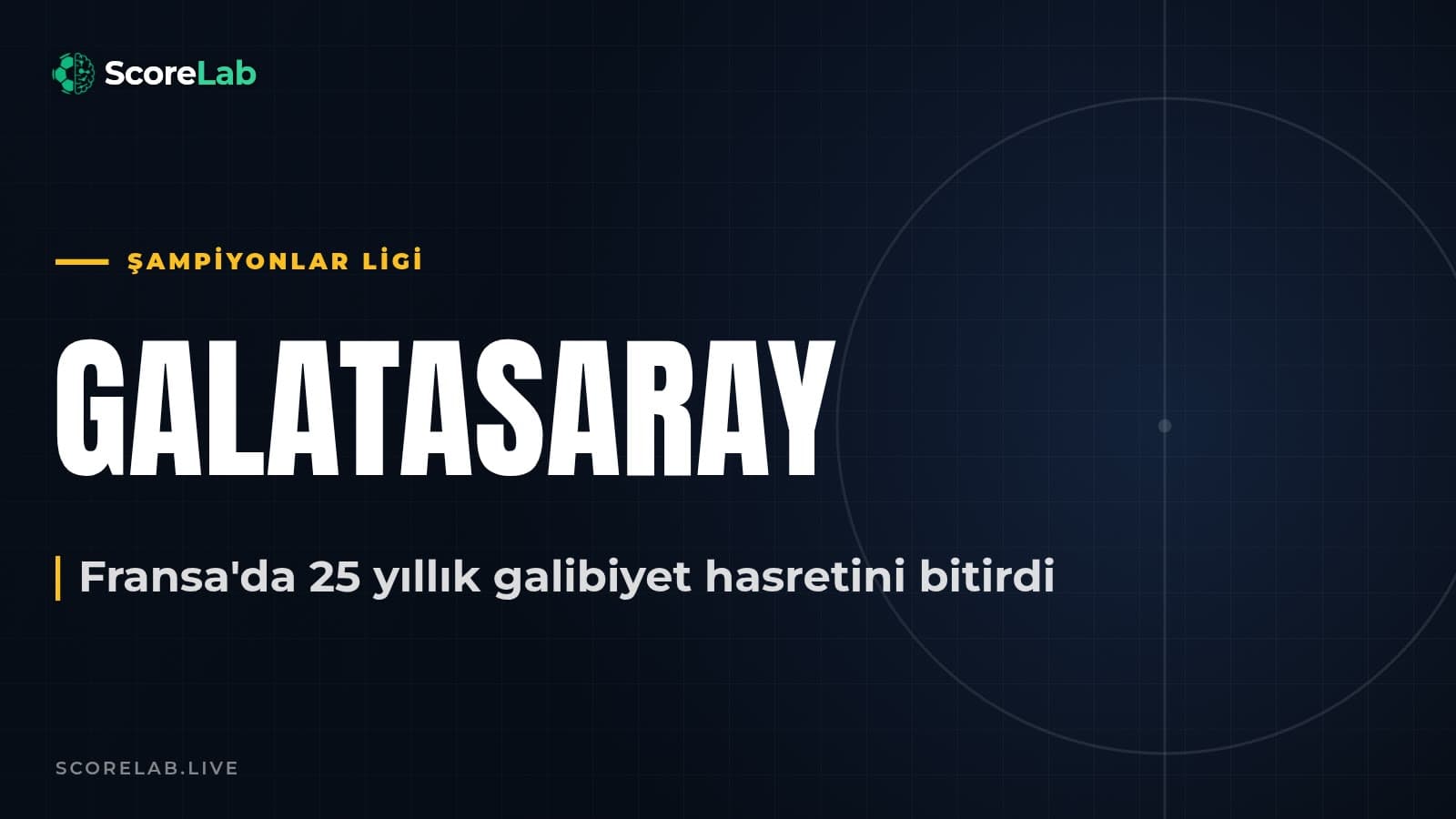 Galatasaray, Lille'i 4-2 yendi: Fransa'da 25 yıllık hasret bitti — ScoreLab