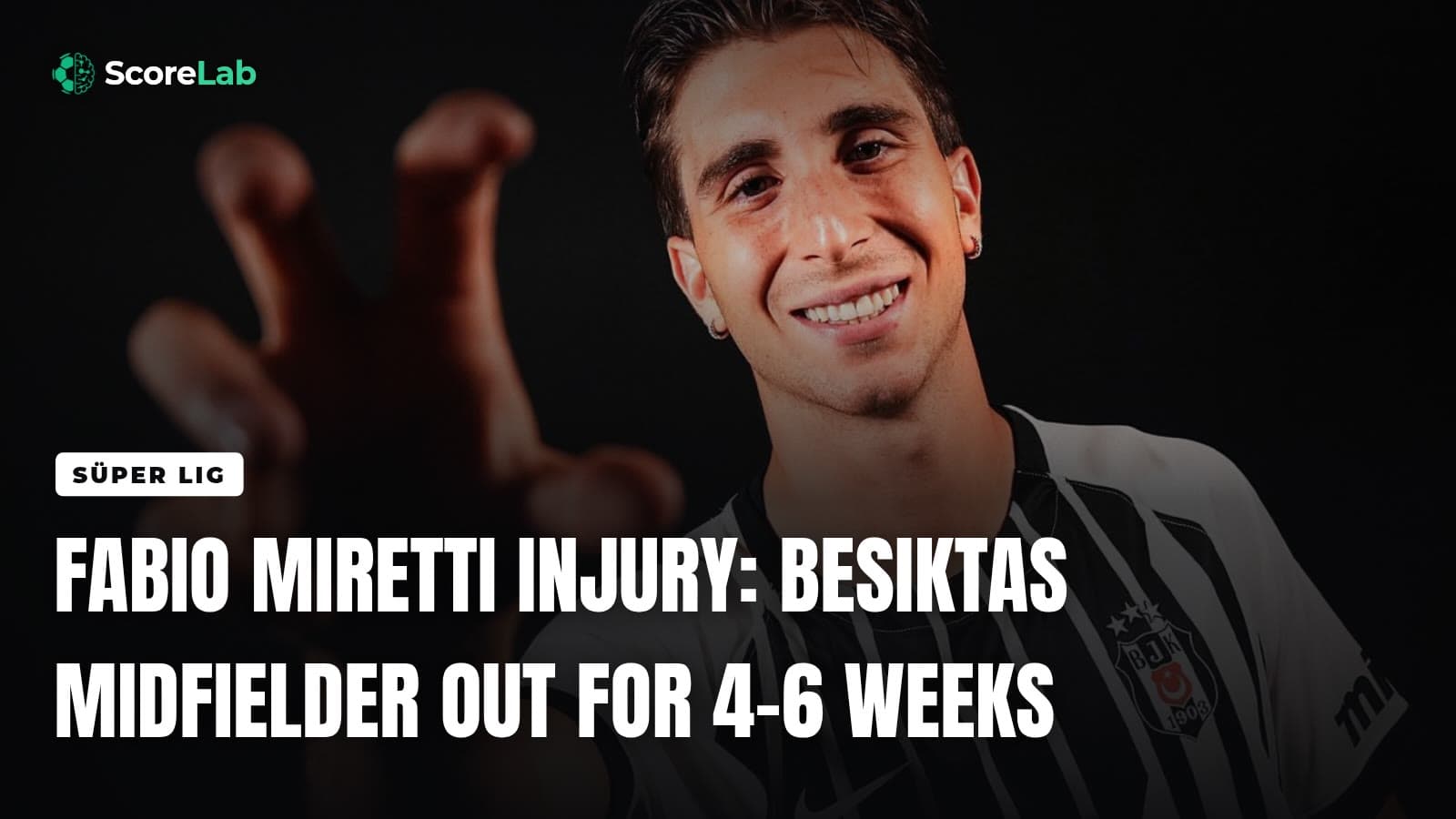 Fabio Miretti injury: Besiktas midfielder out for 4-6 weeks — ScoreLab