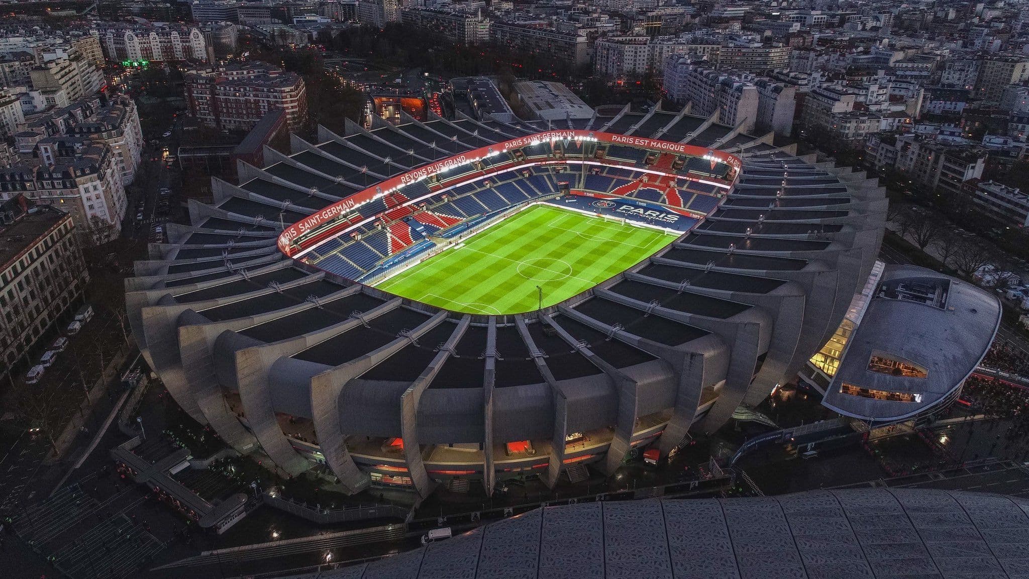 General view of the stadium during a PSG home game